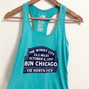 The North Face Chicago Marathon Teal Tank Top
